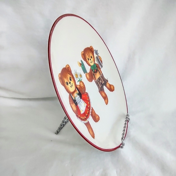 Vintage Reutter Porzellan Bavarian Bears Plate - Picture 5 of 6